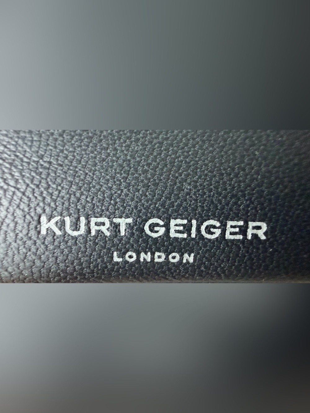 NEW Kurt Geiger Black Leather Handbag w Black Crystal Embellished Bird on Front - Picture 10 of 16